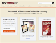 Tablet Screenshot of betterexplained.com